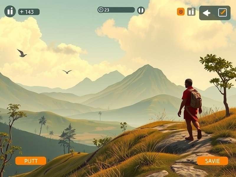 Naan Trek character progression screen